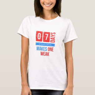 T-shirt Sept jours sans curling fait un faible