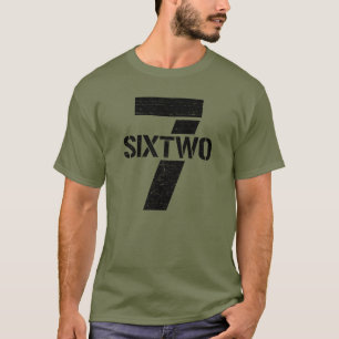 T-shirt Sept six calibre à deux pistolets 7,62 mm Arme à b