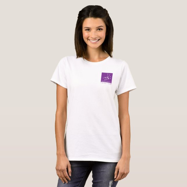 T-shirt Sept soeurs ajustent ensemble la chemise de logo (Devant entier)