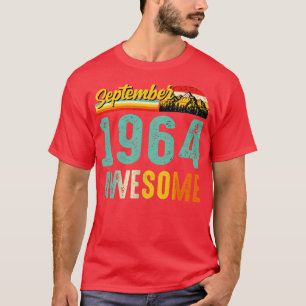 T-shirt Septembre 1964 Chemise Cadeau Anniversaire Vintage