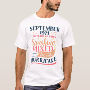 T-shirt Septembre 1971 Drôle 50E Cadeau Anniversaire Sont