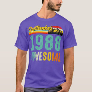 T-shirt Septembre 1988 Chemise Cadeau Anniversaire Vintage