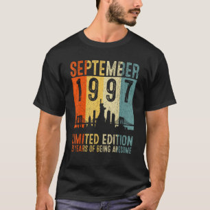 T-shirt Septembre 1997 26 Ans D'Être Incroyable 2