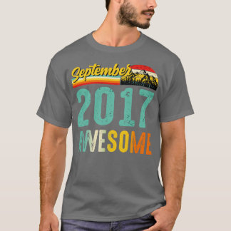 T-shirt Septembre 2017 Cadeau Anniversaire Chemise Vintage