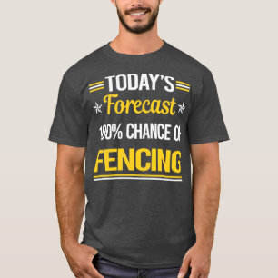 T-shirt Séquenceur d'escrime de prévision d'aujourd'hui