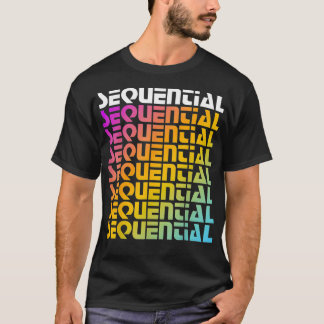 T-shirt Séquentiel arc-en-ciel