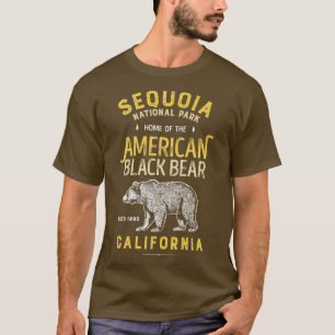 T-shirt Sequoia National Park Vintage California Bear Cade