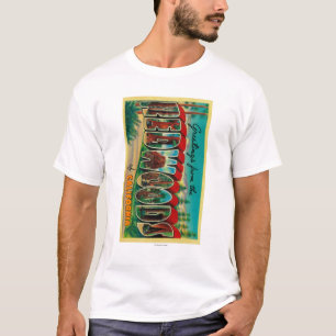 T-shirt Séquoias, la Californie - grandes scènes de lettre
