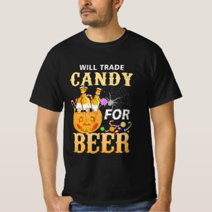 T-shirt Sera Échange De Bonbons Pour La Bière College Hall