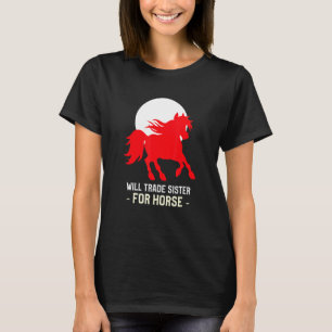 T-shirt Sera Échange Soeur Pour Cheval