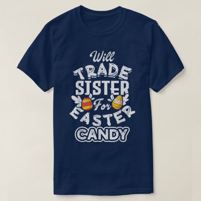 T-shirt Sera La Soeur De Pâques Bonbons Amusant Lapin D'Oe (Design devant)