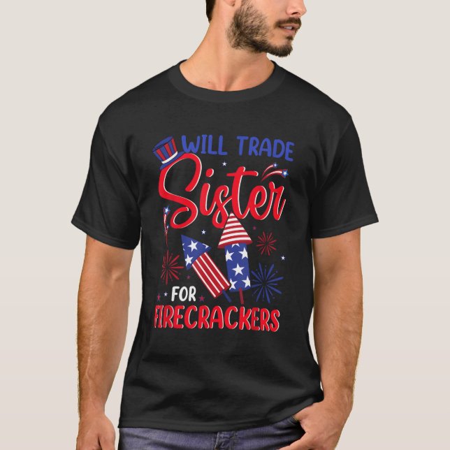 T-shirt Sera La Soeur Pour Les Feux D'Artifice 4E J (Devant)