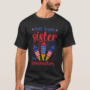 T-shirt Sera La Soeur Pour Les Feux D'Artifice 4E J