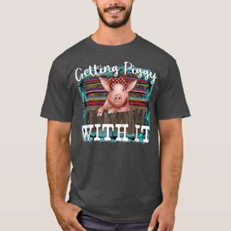 T-shirt Serape Occidental Léopard Cochon fermier obtenir P