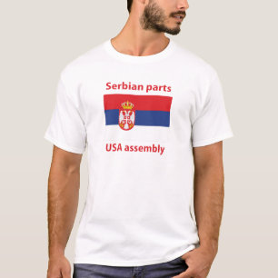 T-shirt serbe de pièces