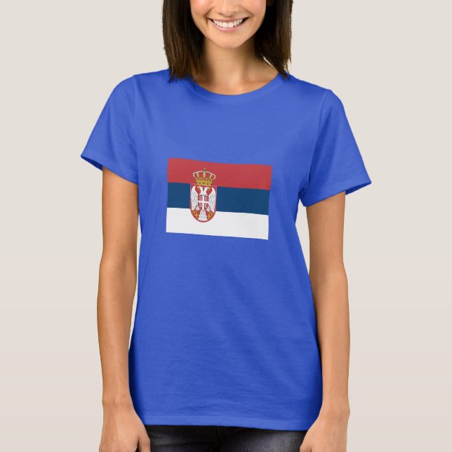 T-shirt Serbia Flag (Devant)