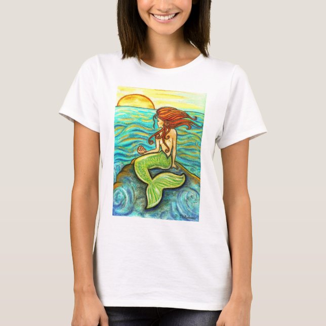 T-shirt "Serena sirène par mer" (Devant)