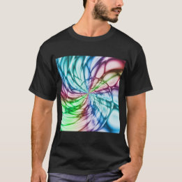 T-shirt Serendipité | Multicolor Fractal Art