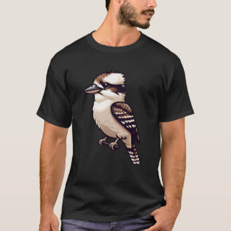 T-shirt Serene Kookaburra Bird sur un ami de branche