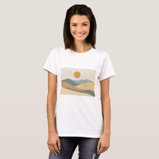 T-shirt SereneDesert, Sunset, SandDunes, DesertLandscape,