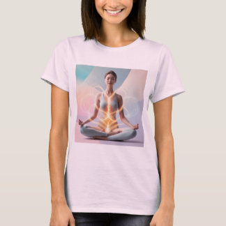 T-shirt Sérénité dans la méditation - Flux d'énergie spiri