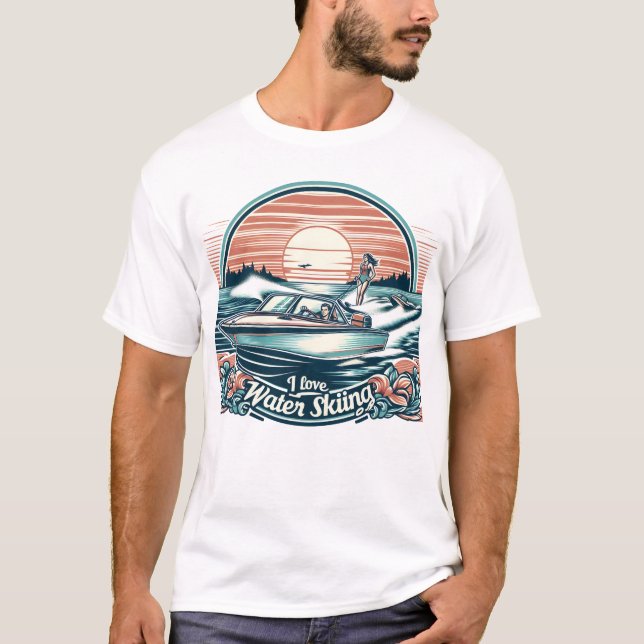 T-shirt Sérénité en mer : les femmes se tiennent debout (Devant)