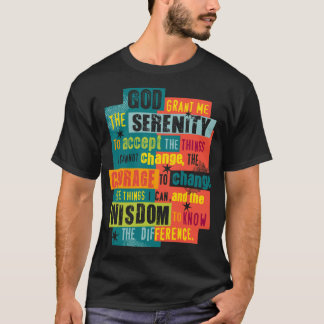 T-shirt Serenity Prayer Original Graphic design Oversized