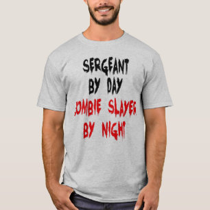 T-shirt Sergent Zombie Joke