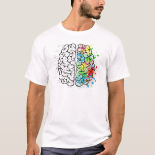 T-shirt série de cerveau