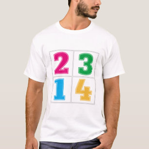 T-shirt Série numérique 1234
