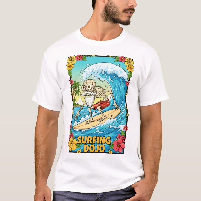 T-shirt Série Skeleton Surfer ! (Devant)