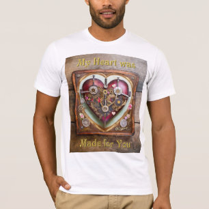 T-shirt Série Steampunk Buff Red Heart