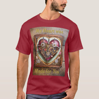 T-shirt Série Steampunk Rouge à Cœur Buff