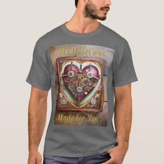 T-shirt Série Steampunk Rouge à Cœur Buff