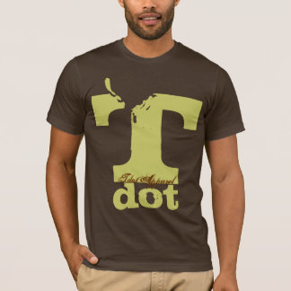 T-shirt Serif épluchant l'obscurité
