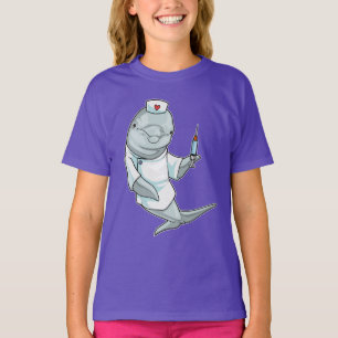 T-shirt Seringue pour dauphin infirmière
