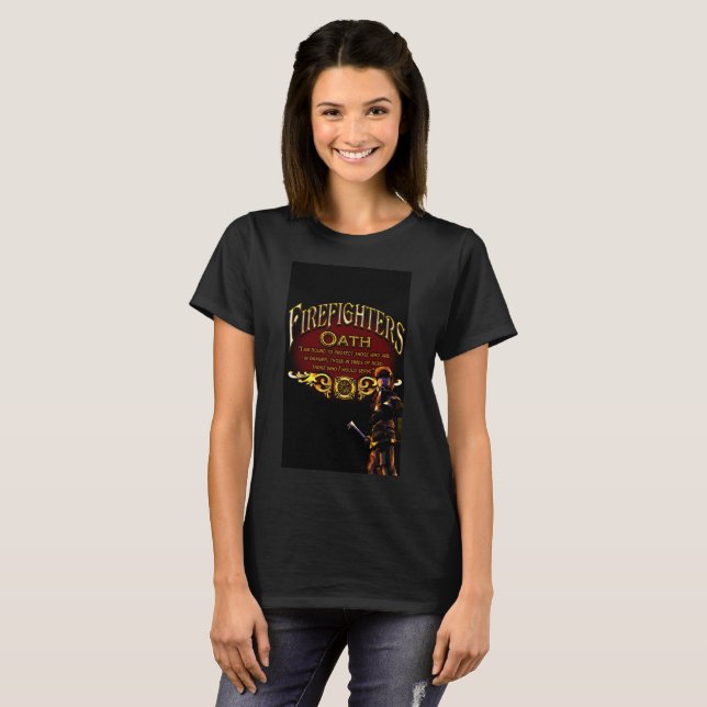 T-shirt Serment des pompiers (Devant entier)