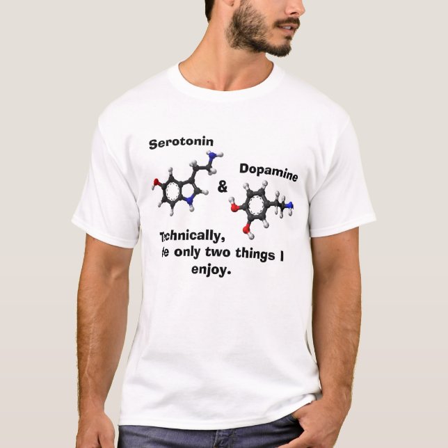 T-shirt sérotonine et dopamine (Devant)