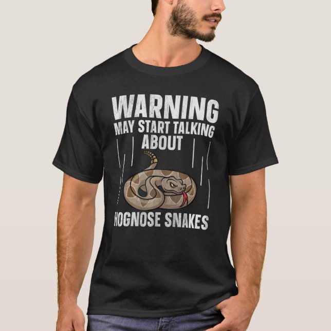 T-shirt Serpent à museau de l'Ouest Parler de Serpent à mu (Devant)