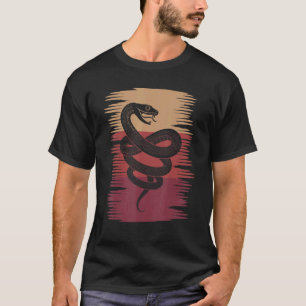 T-shirt Serpent animal rétro Gardien de reptiles Serpent a