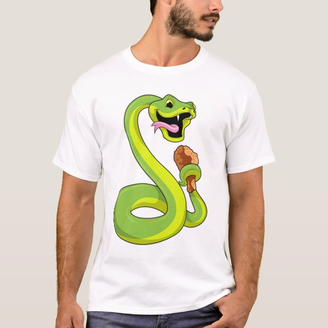 T-shirt Serpent au poulet (Devant)