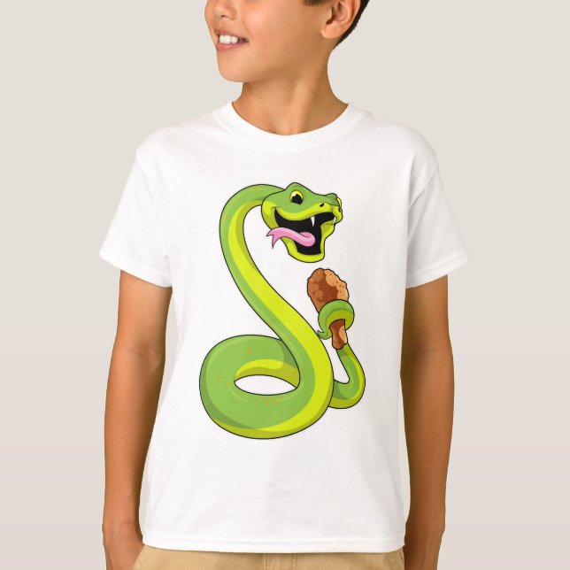 T-shirt Serpent au poulet (Devant)