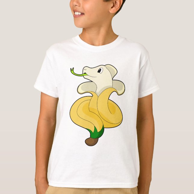 T-shirt Serpent avec banane (Devant)