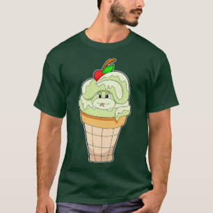 T-shirt Serpent avec cône crème glacée Cerise