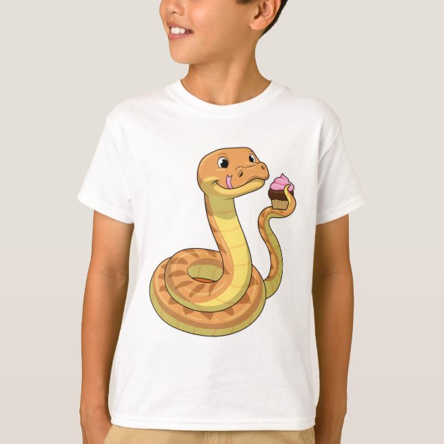 T-shirt Serpent avec muffin (Devant)