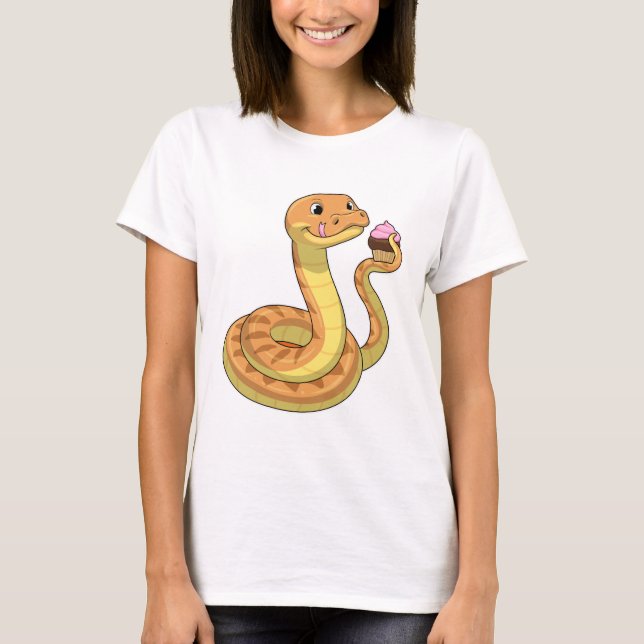 T-shirt Serpent avec muffin (Devant)