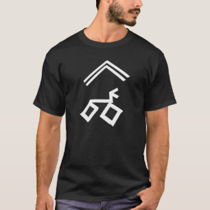 T-shirt serpent / bascule sur vélo — lumière foncée