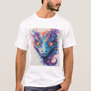 T-shirt 🐍 Serpent Cosmique Écailles Lumineuses Graphique 