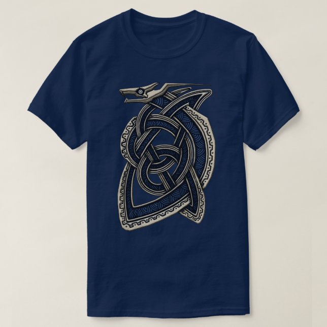 T-shirt Serpent de dragon viking (Design devant)
