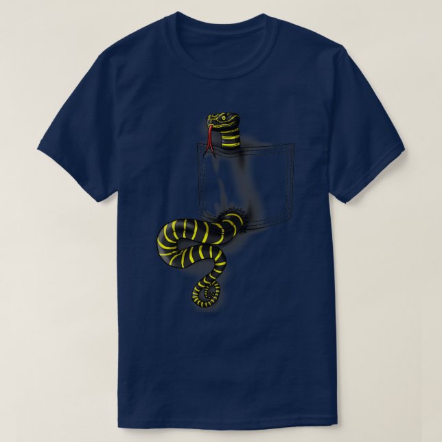 T-shirt Serpent de poche (2) (Design devant)